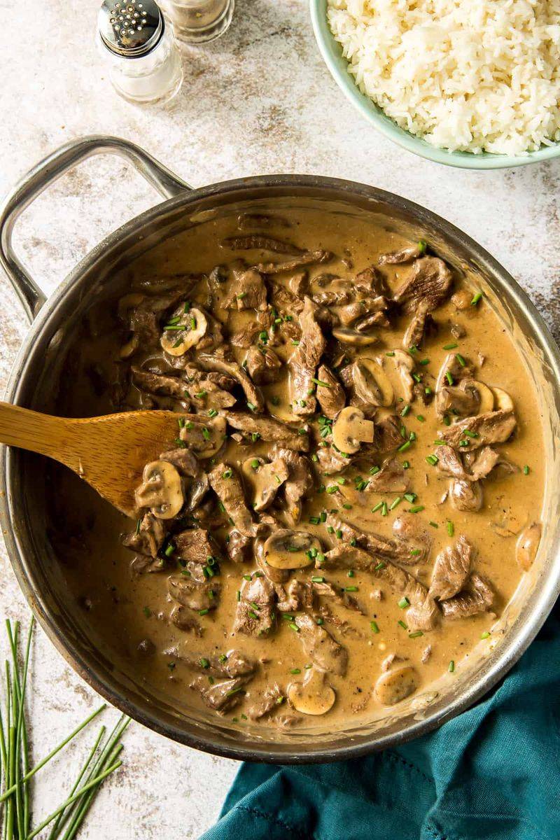 Beef Stroganoff