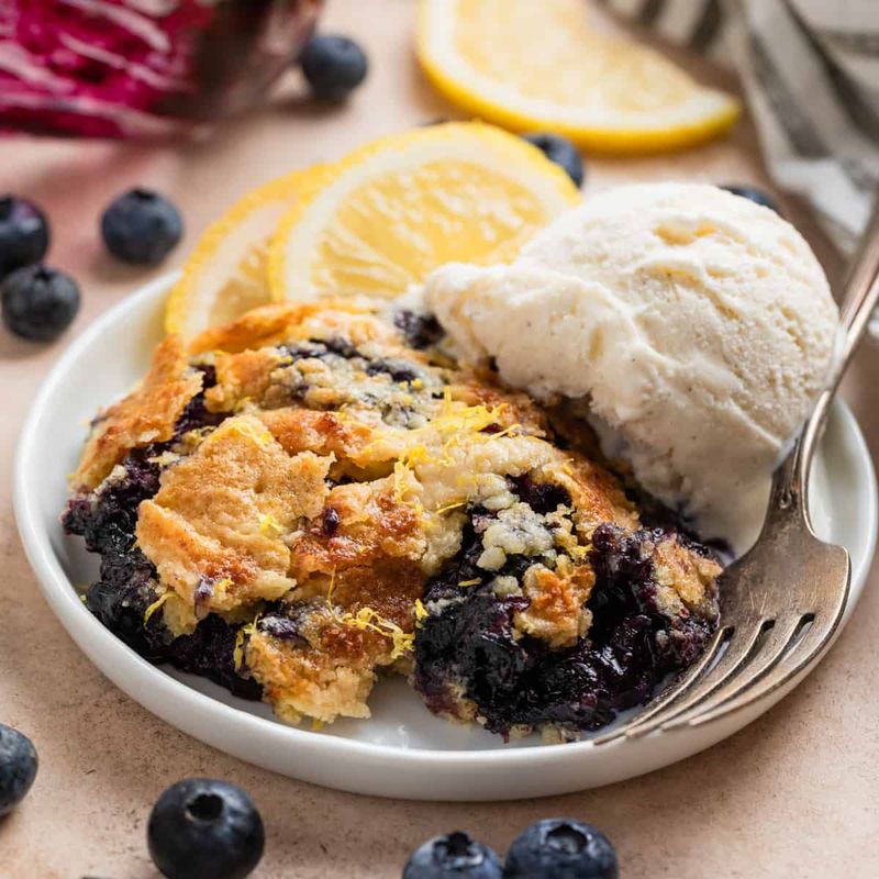 Lemon Blueberry Cheesecake Dump Cake