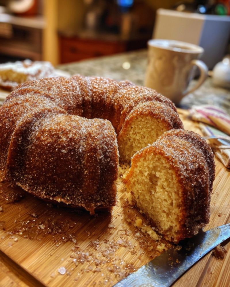 Applesauce Donut Cake
