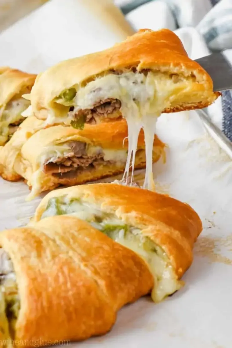Philly Cheesesteak Crescents