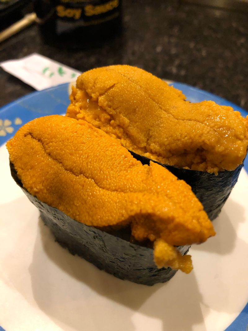 Sea urchin (uni) when it’s not super fresh