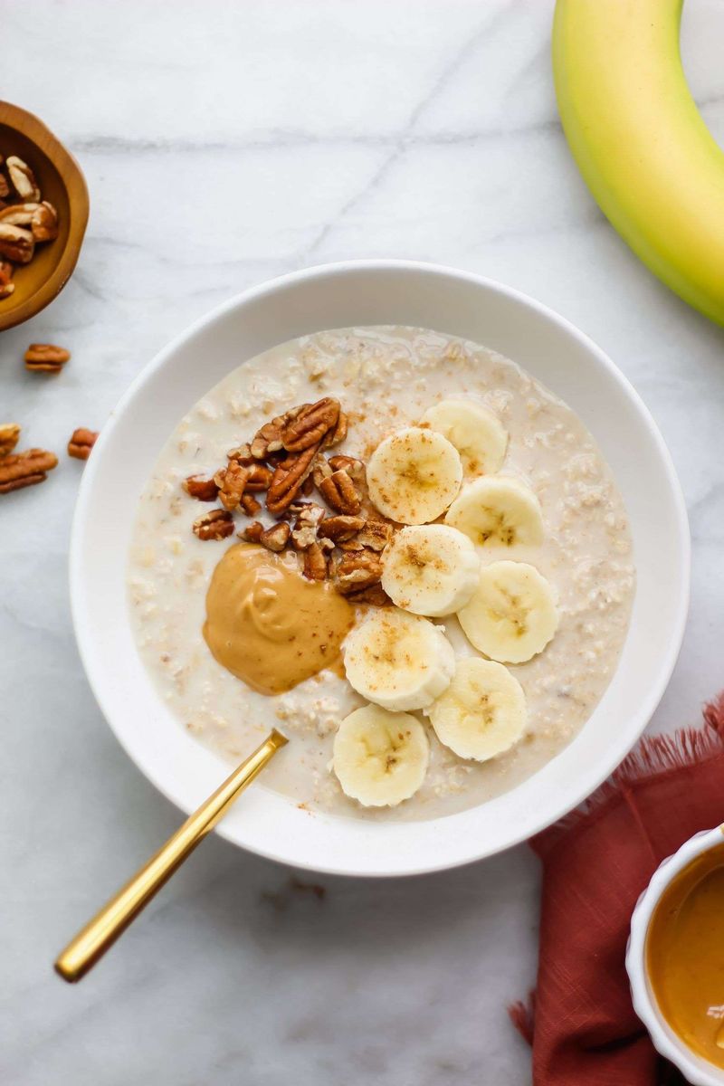 Peanut Butter Banana Toast With Yogurt