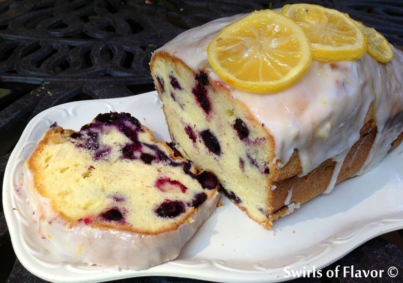 Lemony Blueberry Pound Cake