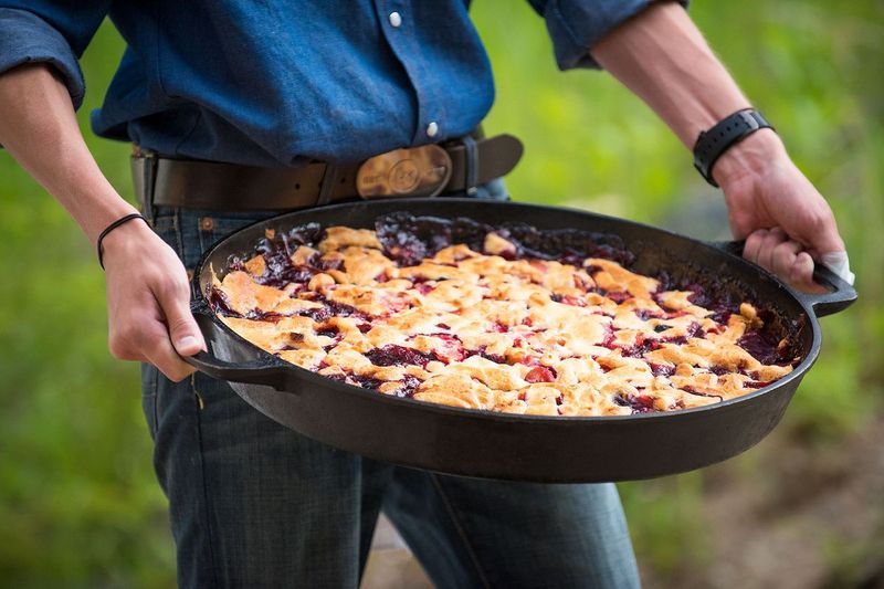Dutch Oven Cobbler — Lone Mountain Ranch, Big Sky, MT