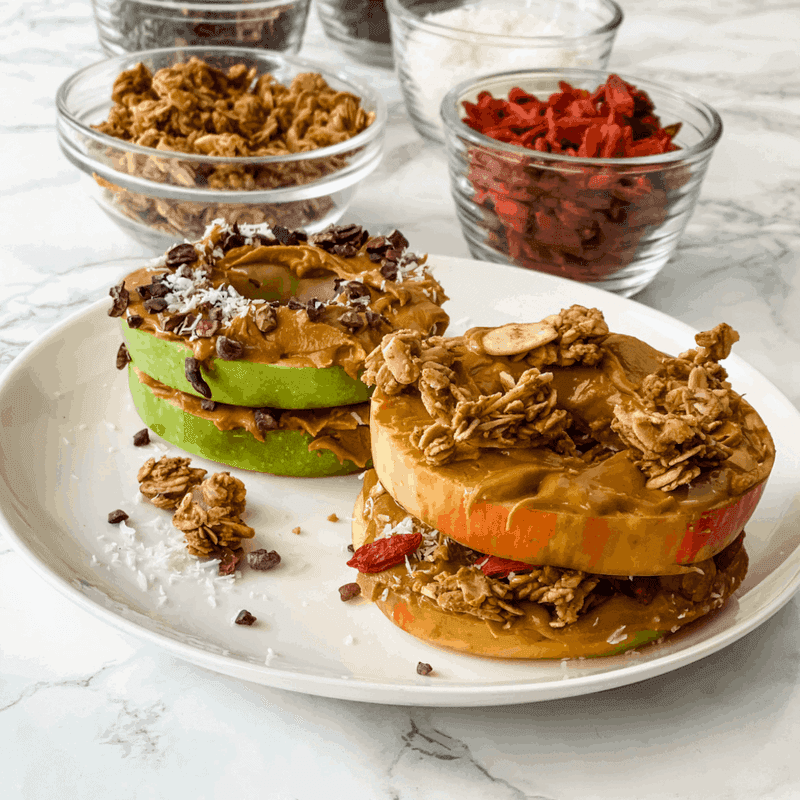 Apple-Peanut Butter Sandwiches