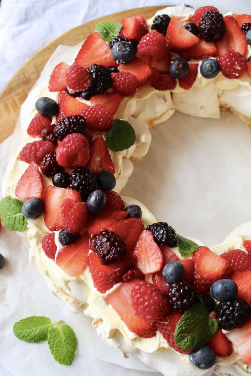 Berry Pavlova Wreath