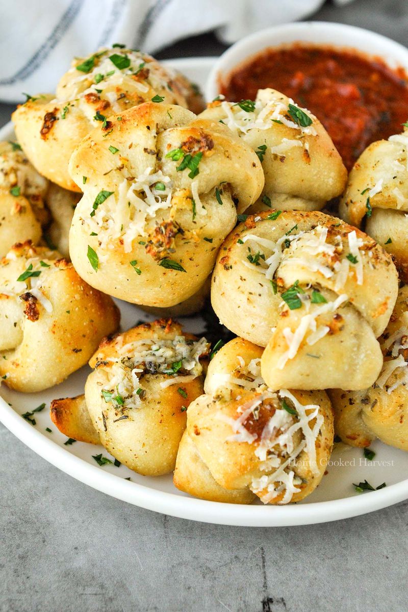 Garlic Bread Knot Bites