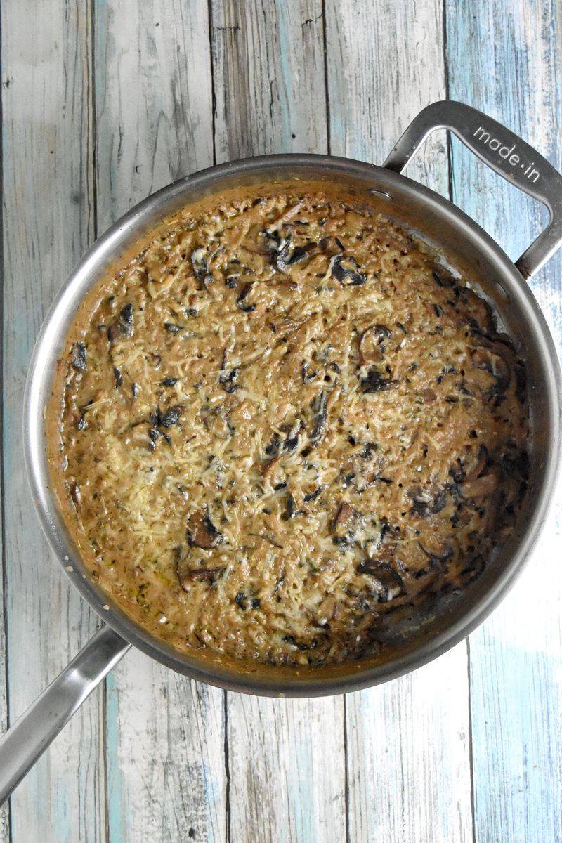 Cheesy Mushroom and Rice Casserole