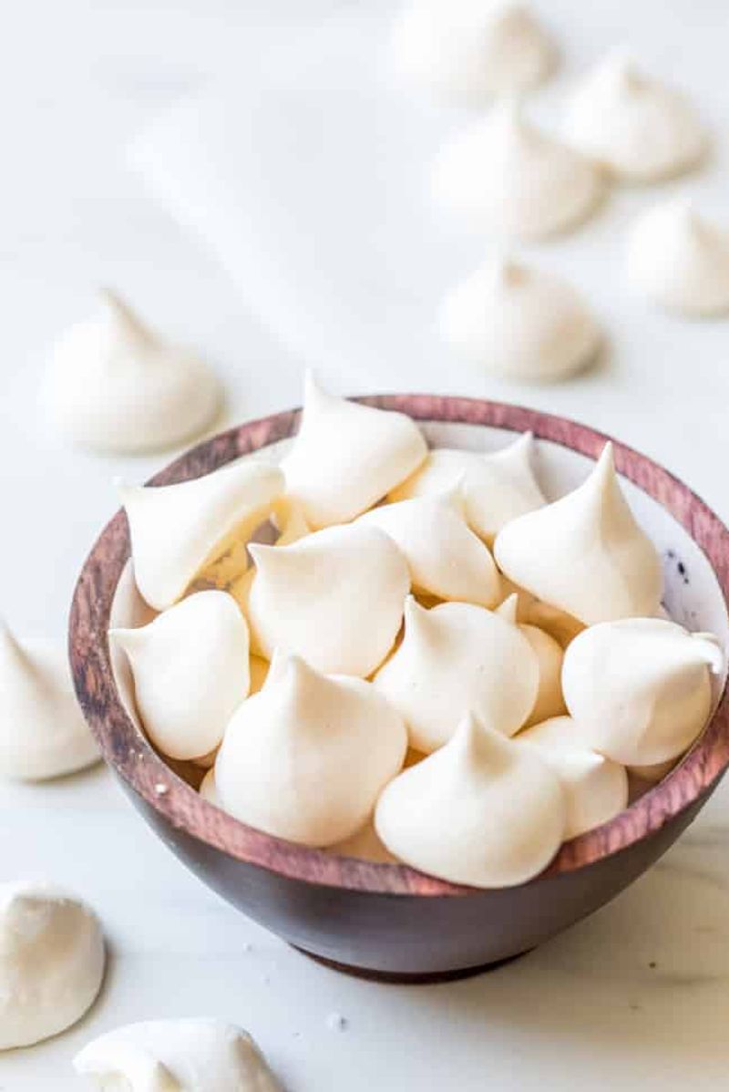 Aquafaba Meringue Cookies (crisp, melt-in-your-mouth)