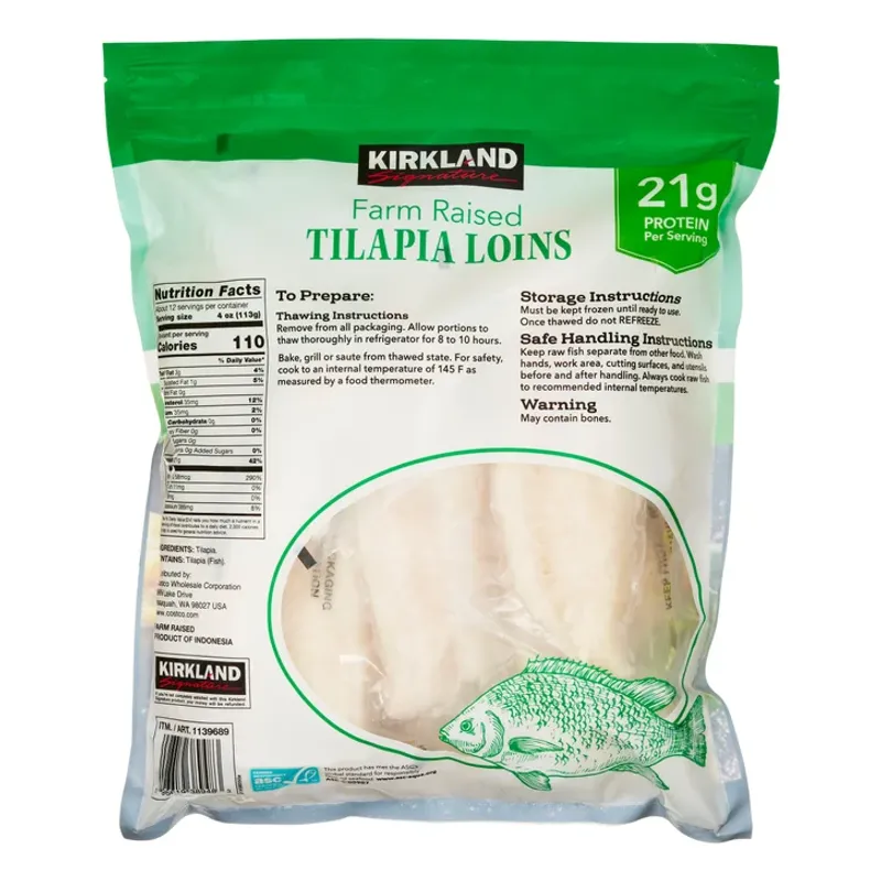 Kirkland Signature Tilapia Loins (Frozen)