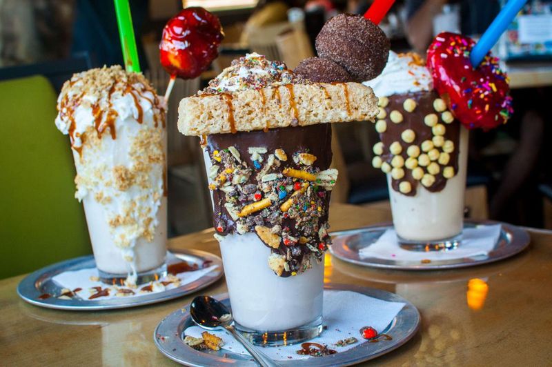 The giant milkshake dessert drink