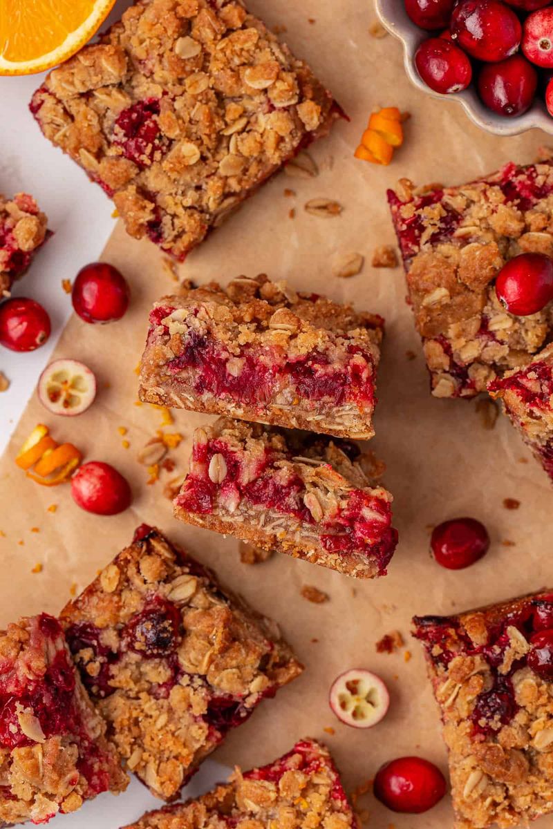 Cranberry Orange Breakfast Bars