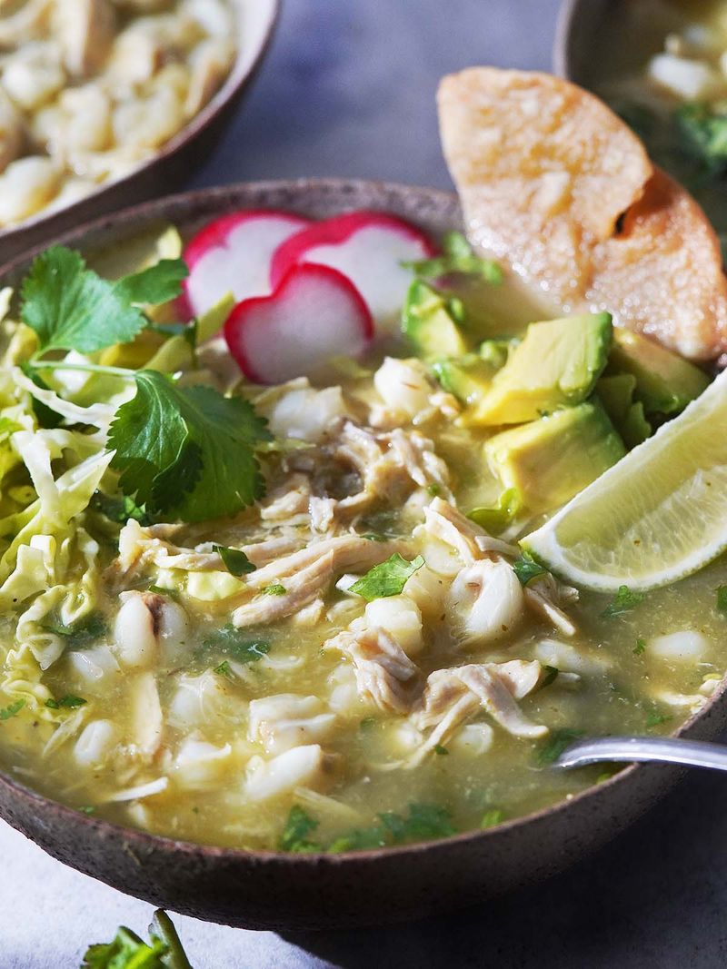 Green Chili Chicken Pozole