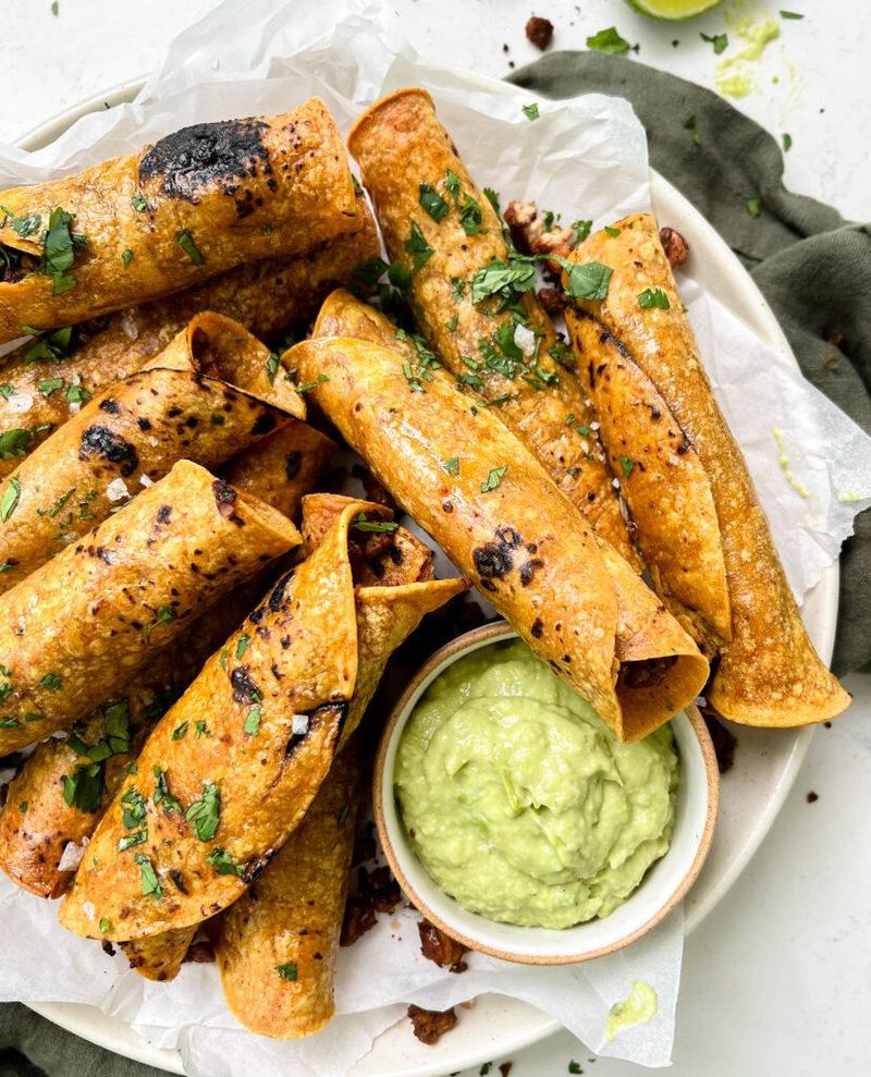 Mini Black Bean Taquitos