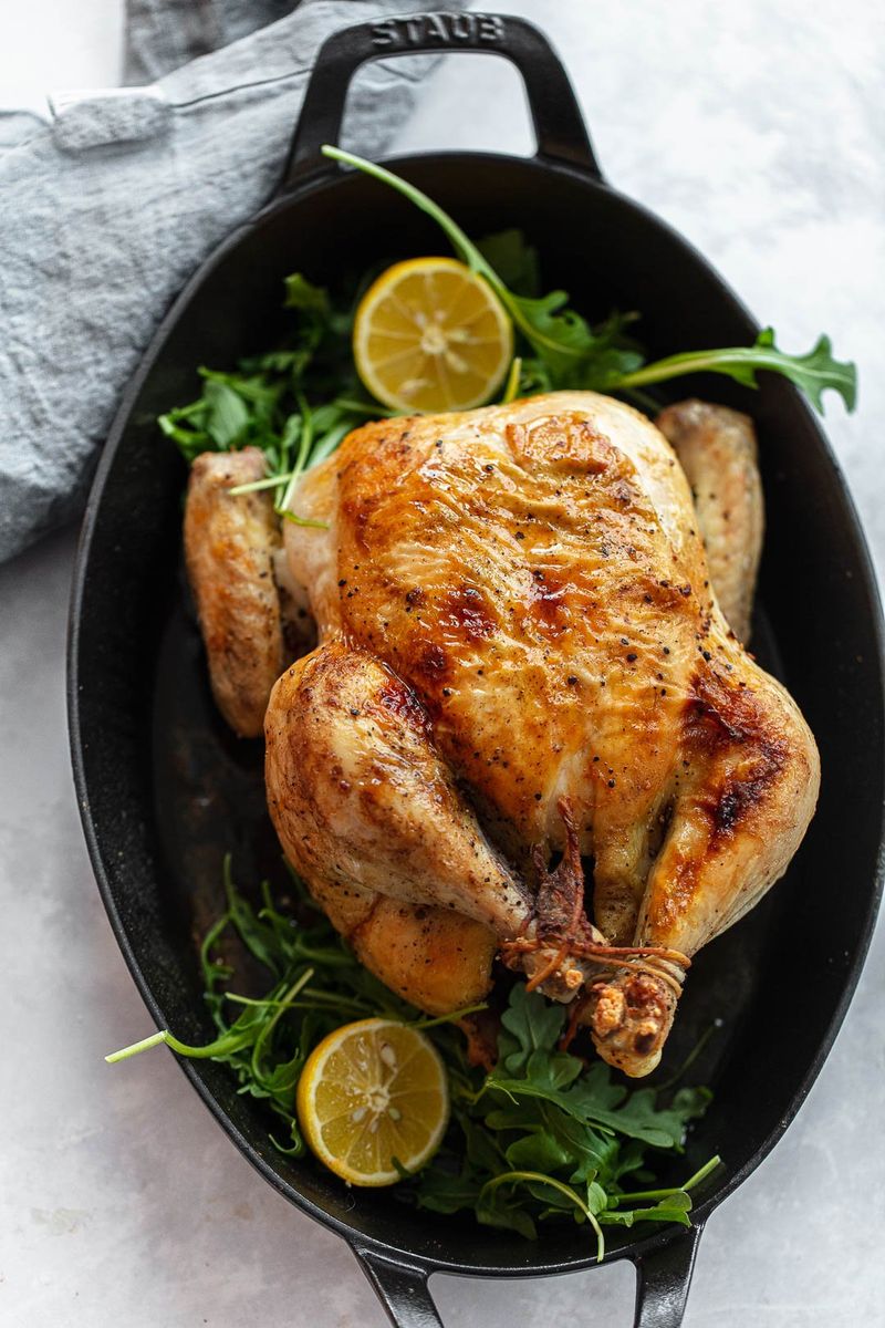Lemon Garlic Roast Chicken