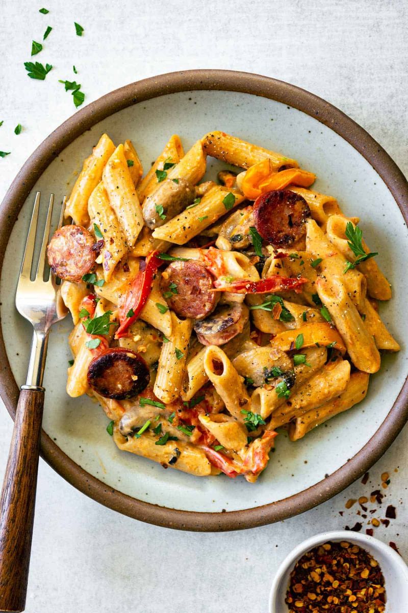 Sausage Pasta With Jarred Sauce