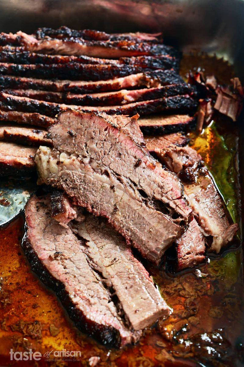 The brisket is crumbly or pot-roast soft