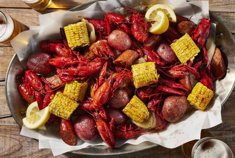 Boiled crawfish