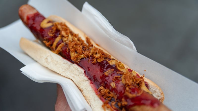 Alaska — Reindeer Sausage Dog (local quick-serve stands)