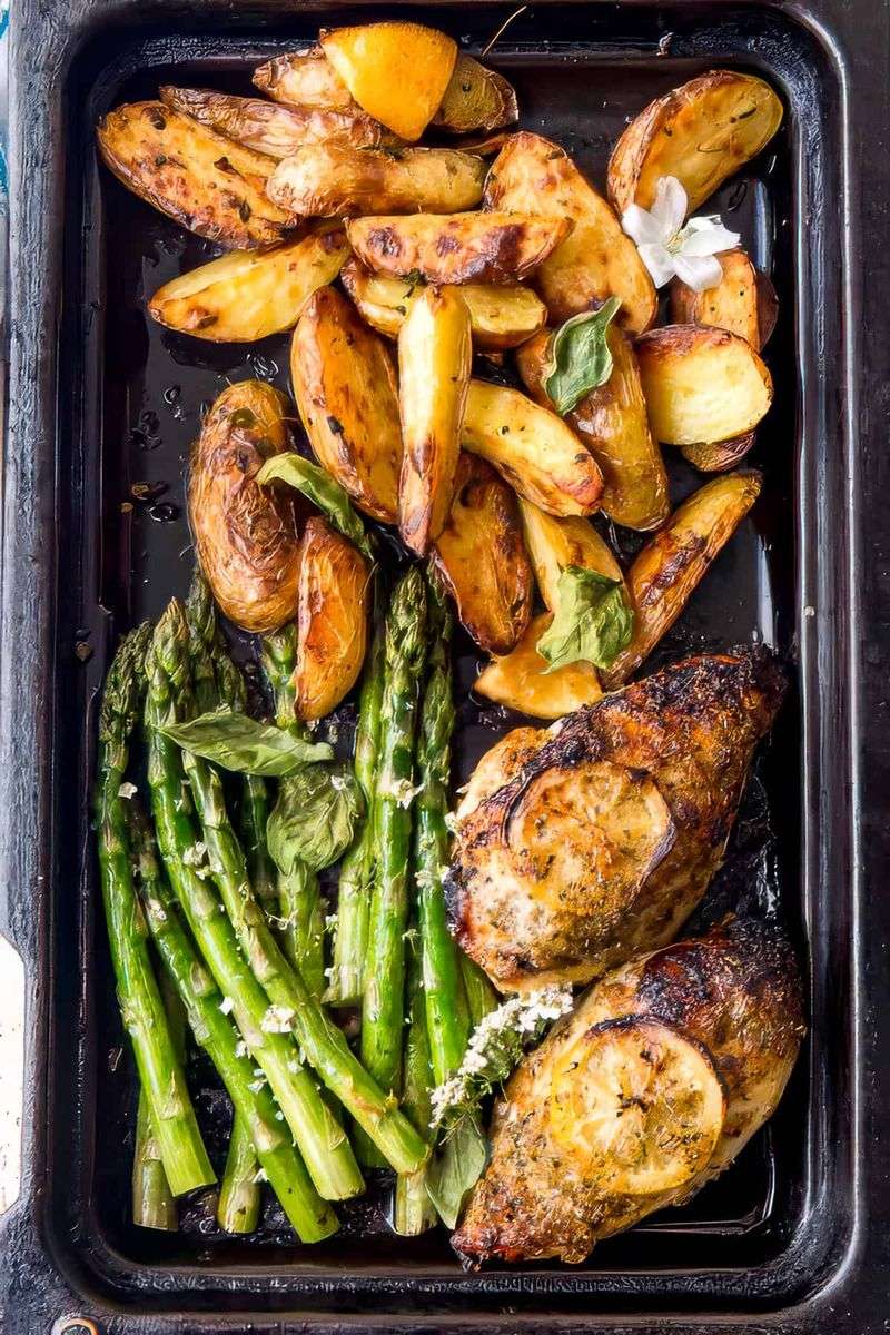 Sheet Pan Lemon Herb Chicken and Potatoes