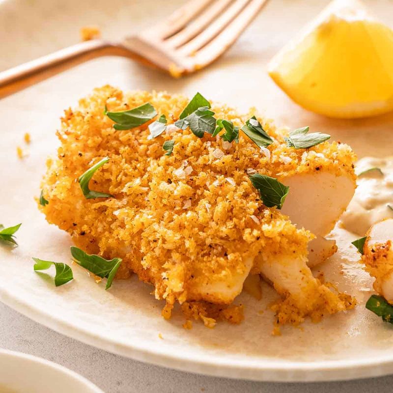 Panko-Crusted Cod