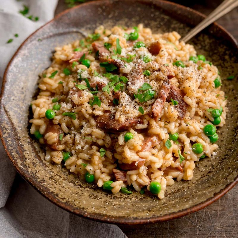 Ham and Pea Risotto