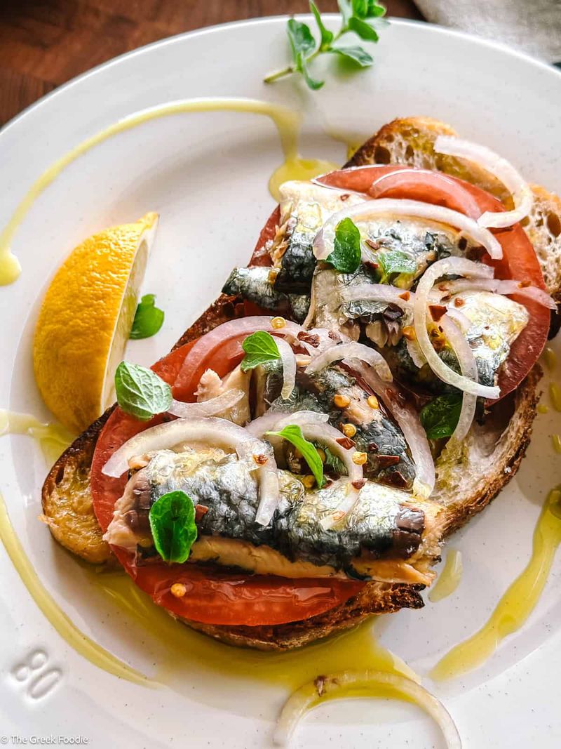 Sardines on Toast with Lemon and Parsley