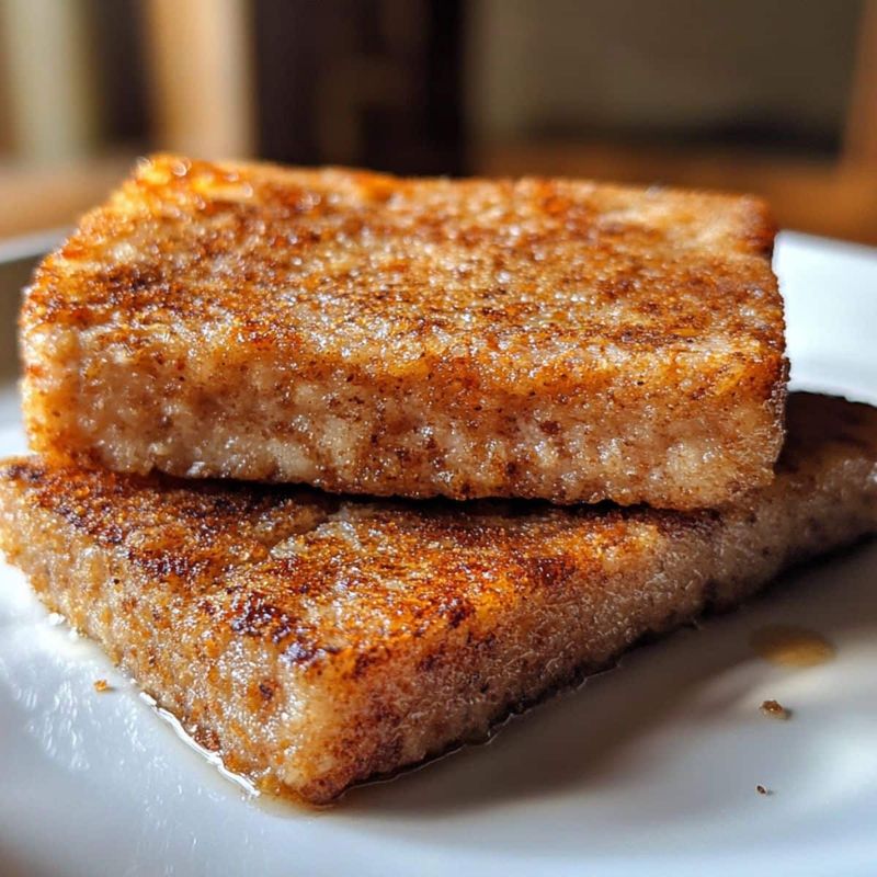 Scrapple with Maple Syrup