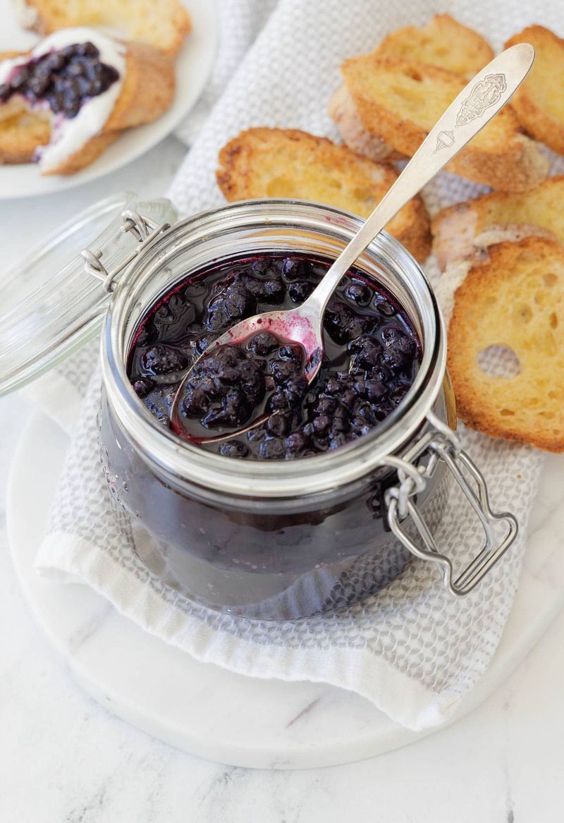 Blueberry Balsamic Spoon Dessert