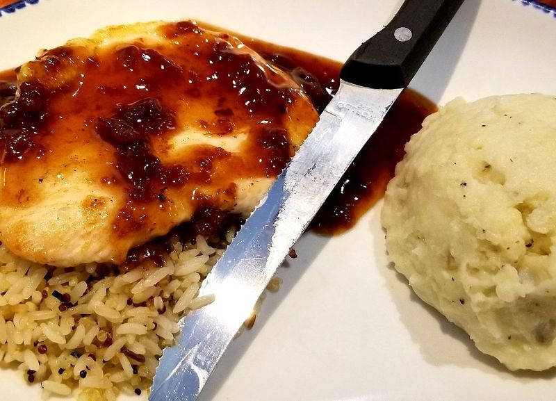 Maple-Glazed Chicken (land-lover option)