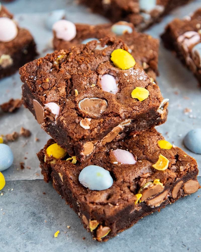Cadbury Mini Egg Brownies