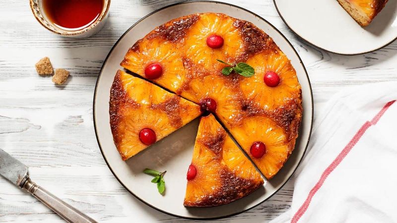 Pineapple upside-down cake
