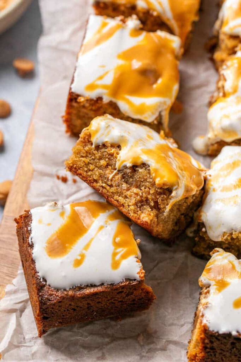 Fluffernutter Blondies