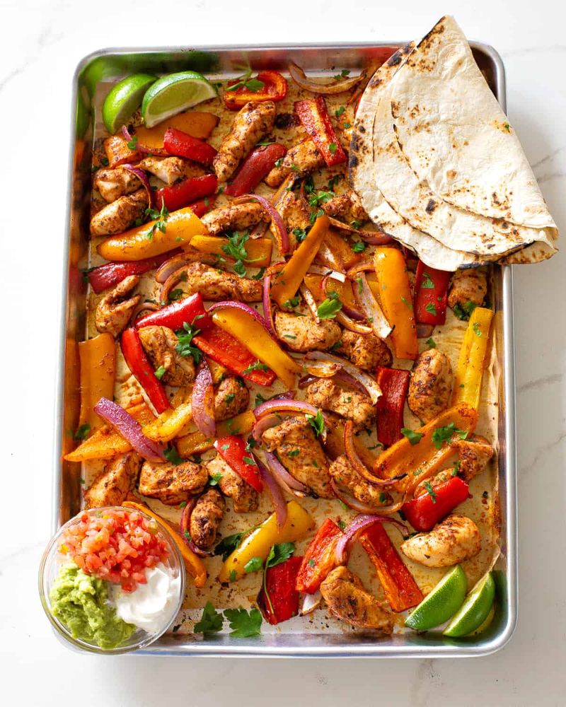 One Pan Chicken Fajitas