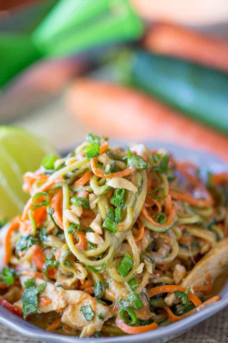 Spicy Peanut Zoodles