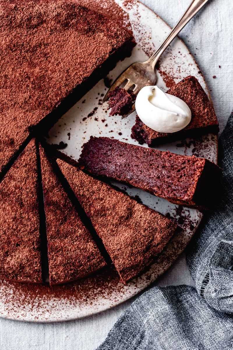 Chocolate almond torte