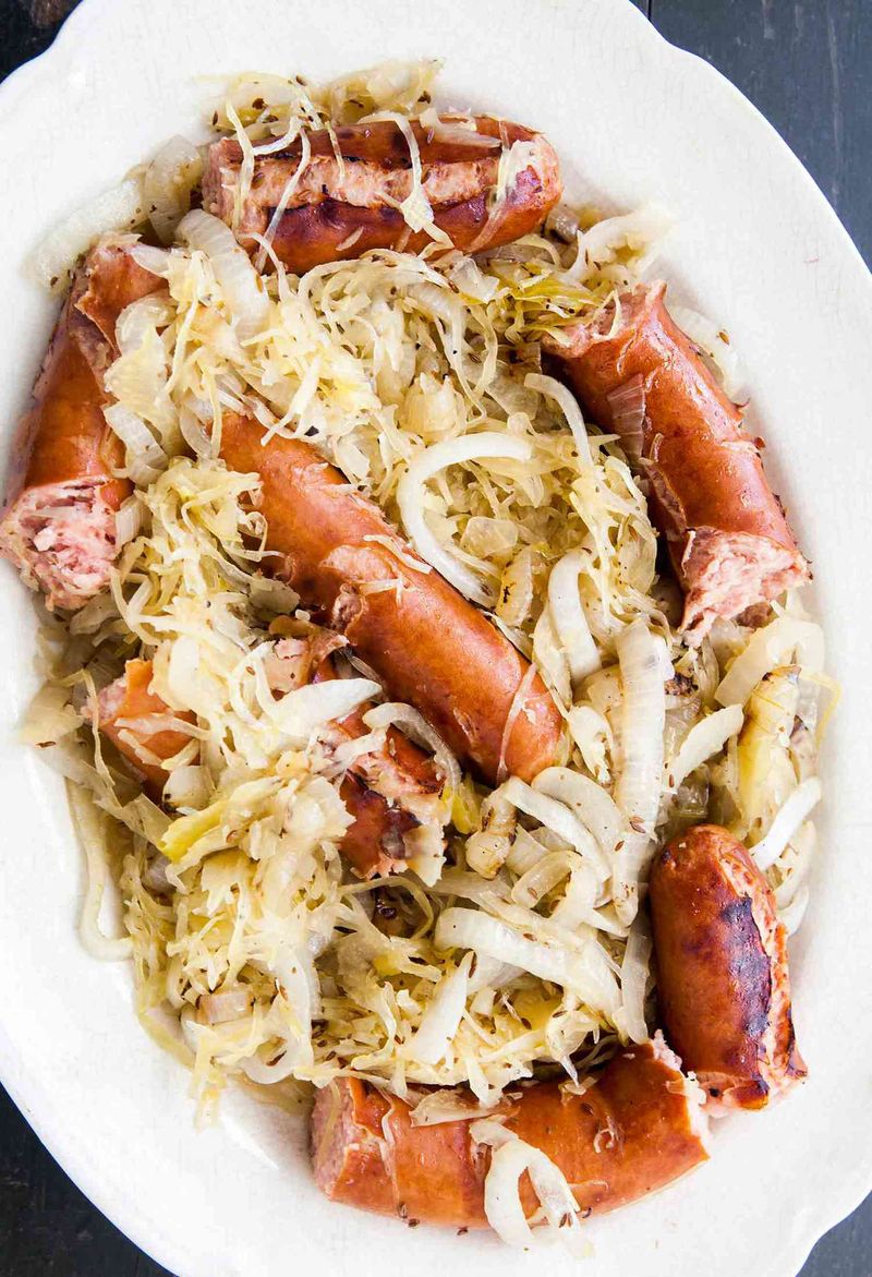 Polish Sausage With Sauerkraut