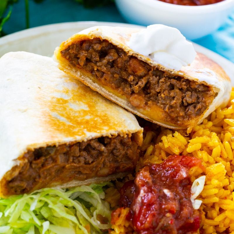 Beef And Bean Burritos