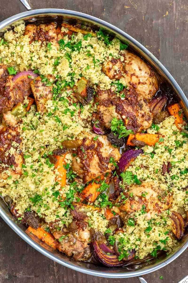 Lemon Couscous With Chicken And Vegetables