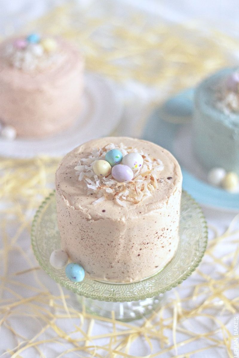 Mini Vanilla Egg Cakes