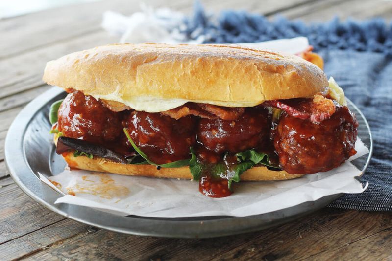 BBQ Meatball Subs