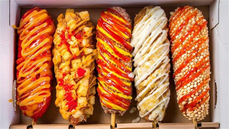 Two Hands Corn Dogs (Korean-style)