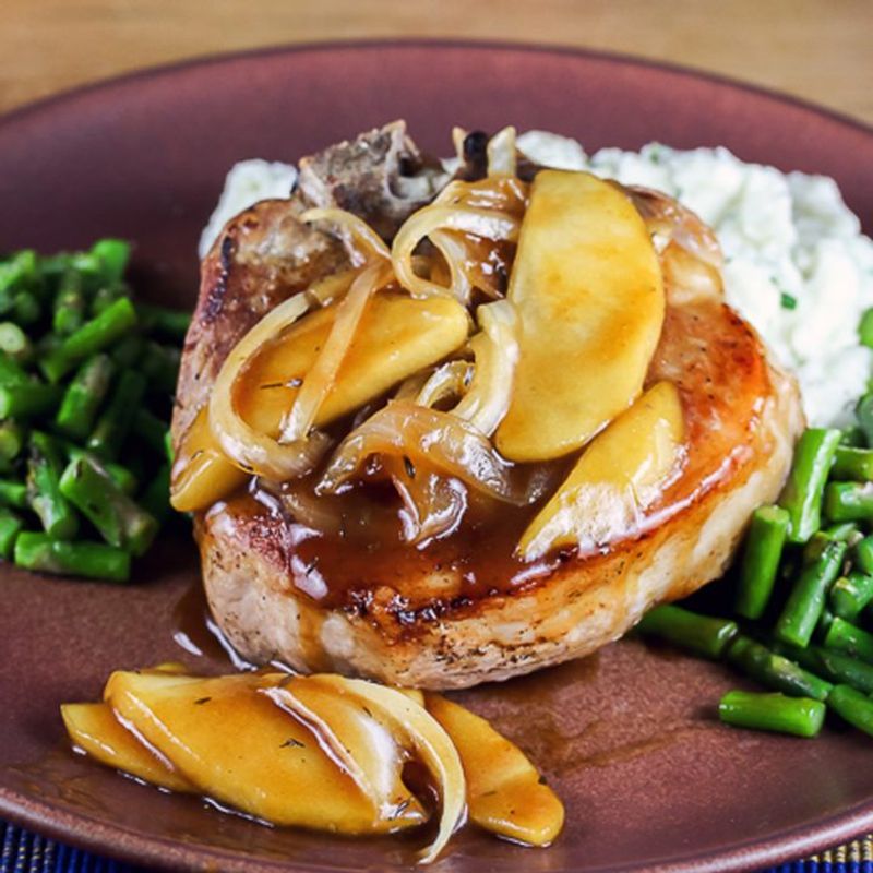 Applesauce Pork Chops