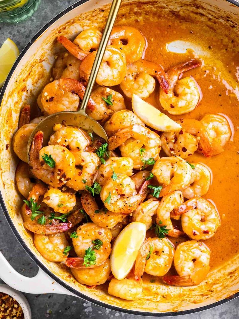 Garlic Butter Shrimp Skillet