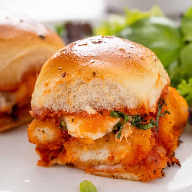 Chicken Tender Parmesan Sliders