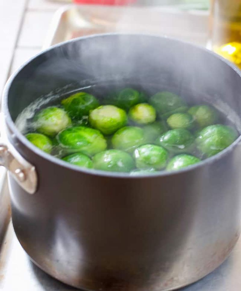 Boiled Brussels sprouts