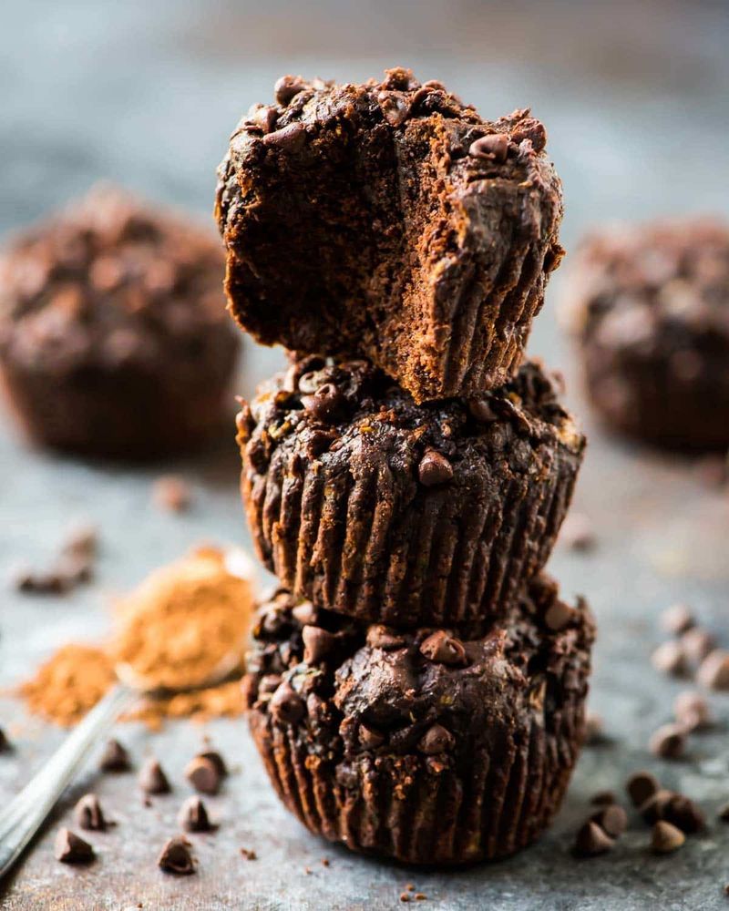 Chocolate Zucchini Muffins