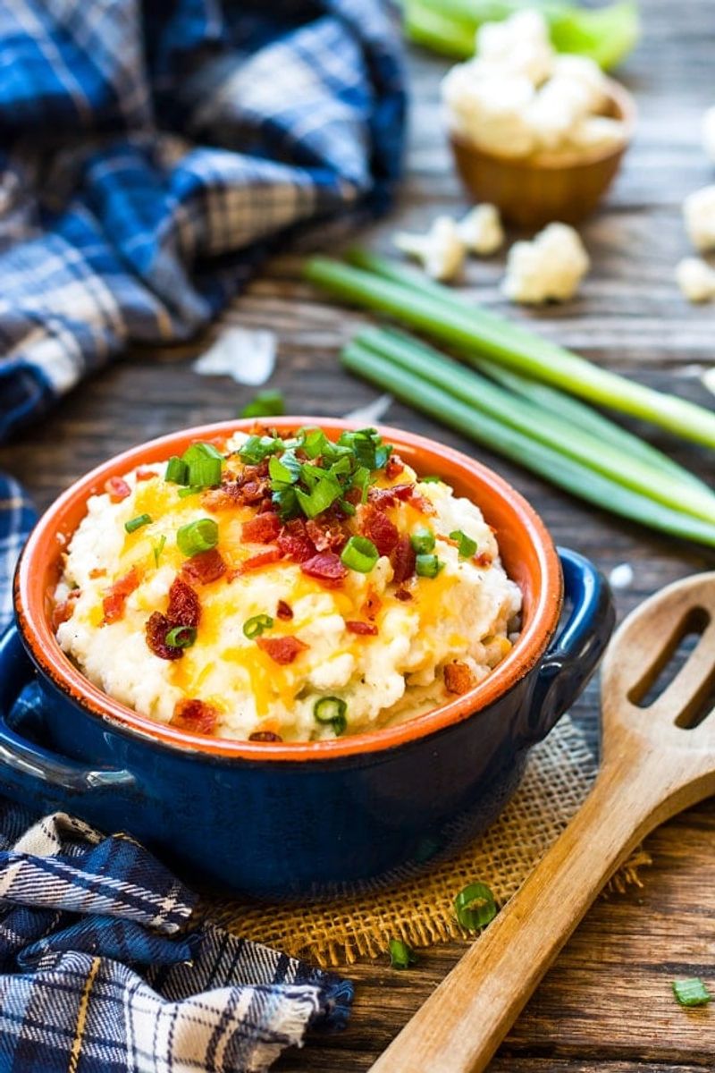 Loaded Cauliflower Mashed Potatoes