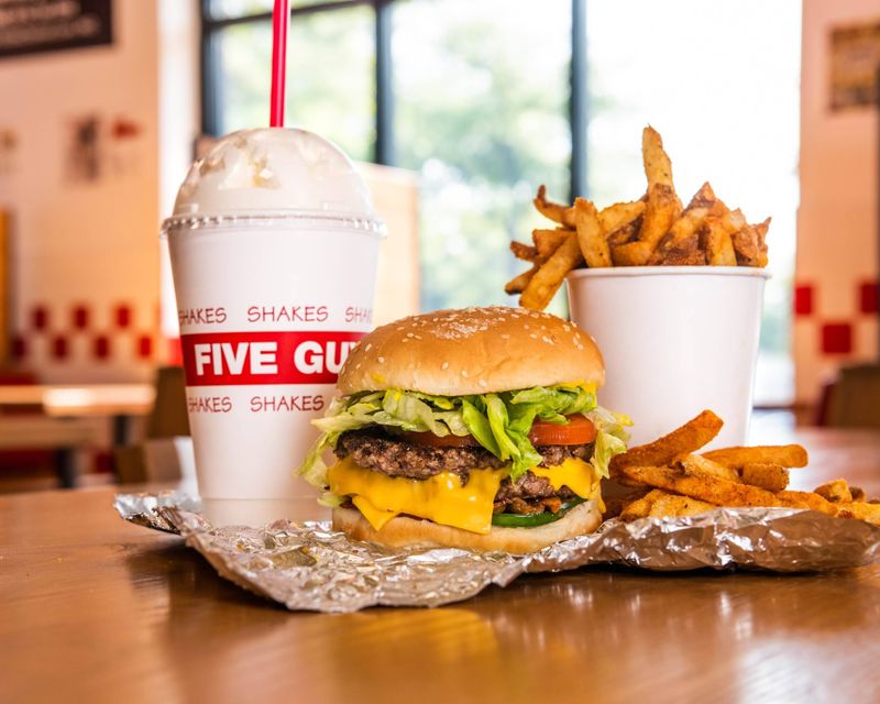 Five Guys Cheeseburger