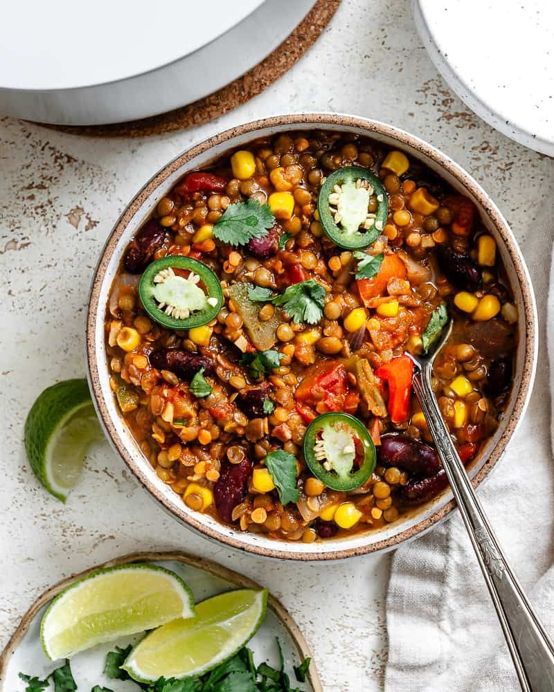 One-Pot Lentil & Veg Chili